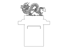 線(xiàn)切3D-龍名片夾,線(xiàn)切割圖紙免費下載