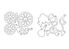 線(xiàn)切3D-三輪車(chē),線(xiàn)切割圖紙免費下載