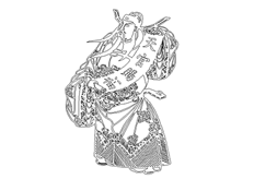 線(xiàn)切割2D-天官賜福,線(xiàn)切割圖紙免費下載