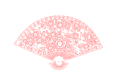 線(xiàn)切割2D-梅花扇子,線(xiàn)切割圖紙免費下載