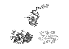線(xiàn)切割2D-龍圖案,線(xiàn)切割圖紙免費下載