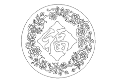 線(xiàn)切割2D-菱形福,線(xiàn)切割圖紙免費下載