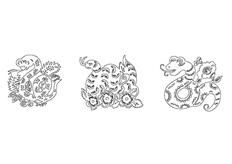 線(xiàn)切割2D-卡通蛇,線(xiàn)切割圖紙免費下載