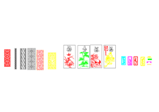 線(xiàn)切割2D-多款屏風(fēng)1,線(xiàn)切割圖紙免費下載