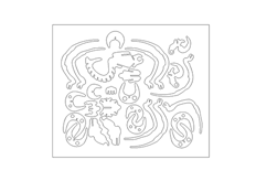 線(xiàn)切割3D-昆蟲(chóng)1,線(xiàn)切割圖紙免費下載