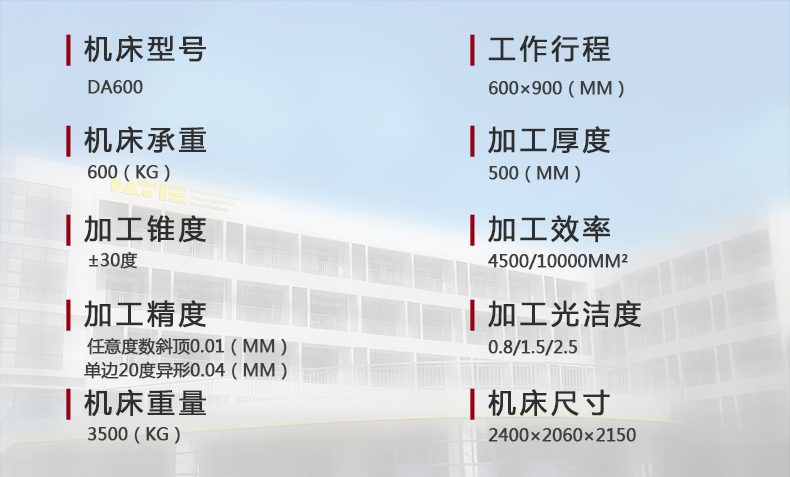 DA600技術(shù)參數
